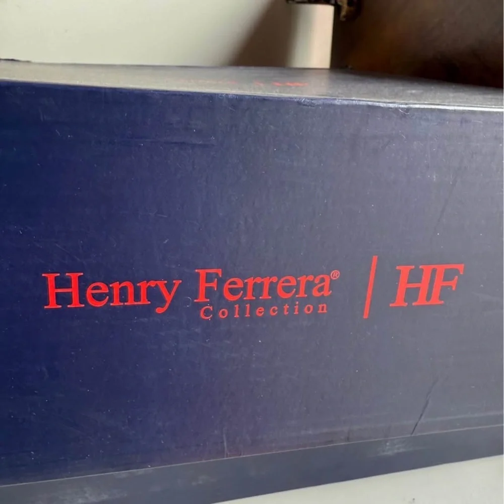 Henry Ferrera Navy and Tan Boots - Picture 3 of 4